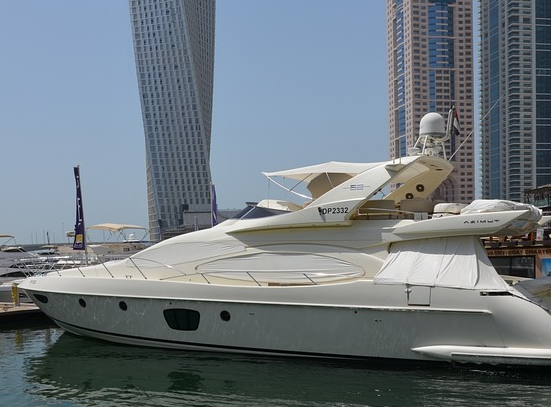 Yacht in Dubai Marina